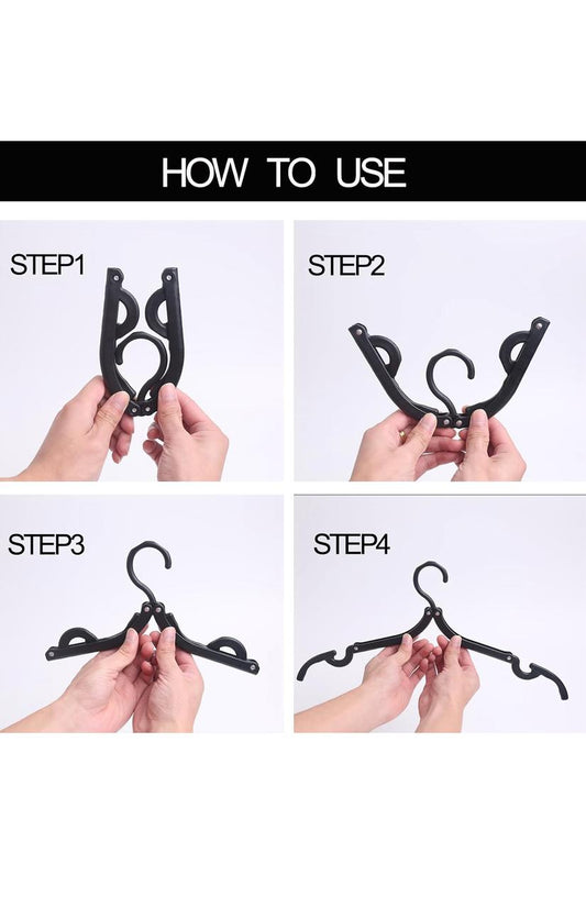 Foldable Portable Travel Hanger-Space Saving Clothes Hanger