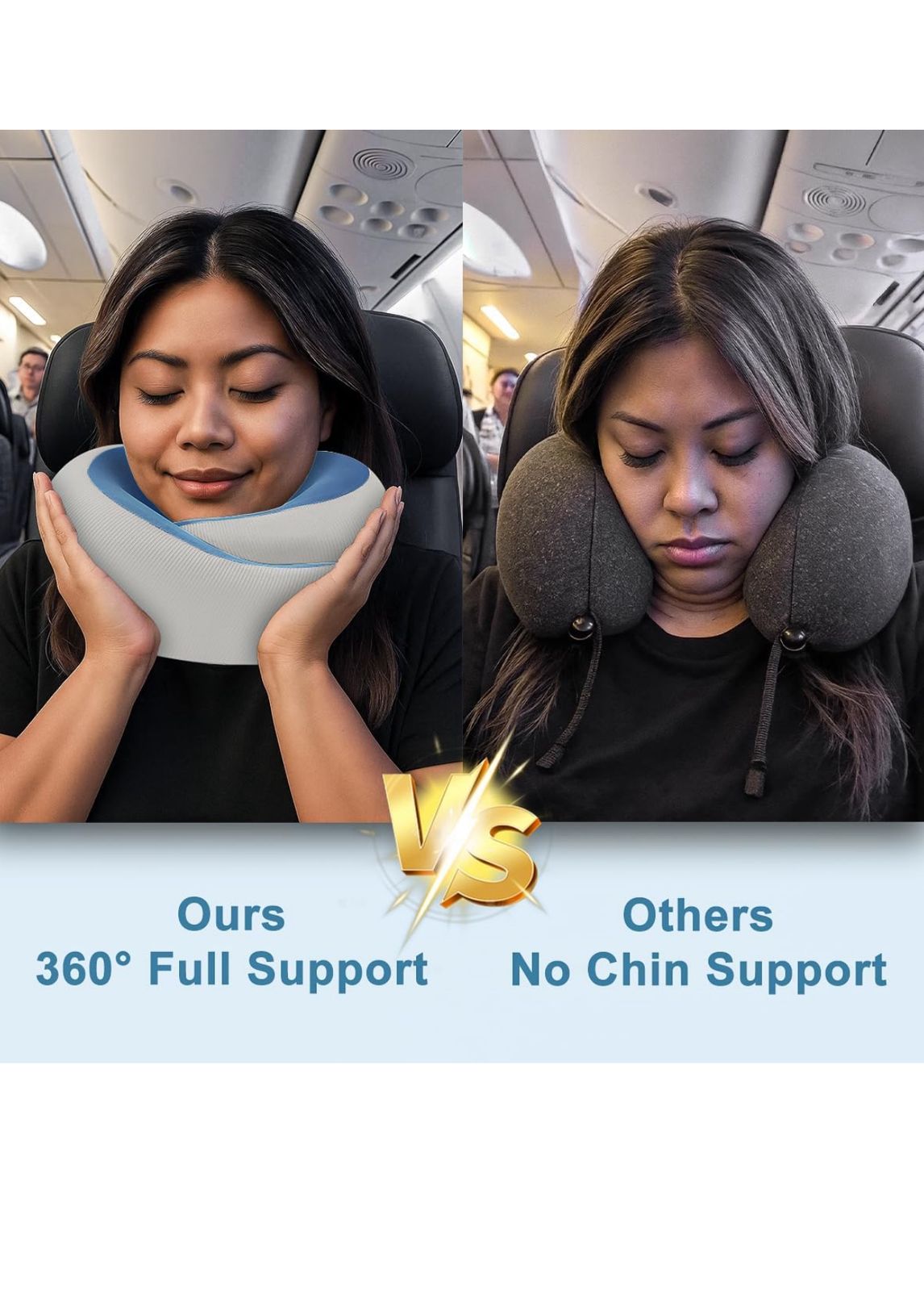 Ergonomic 360° Travel Neck Pillow – Ultimate Comfort for Flights
