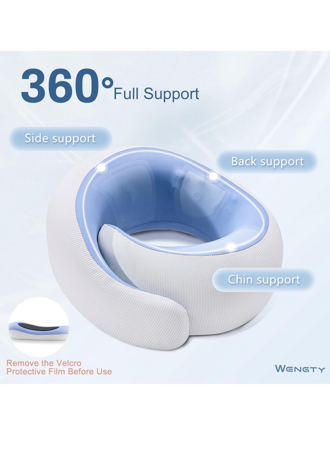 Ergonomic 360° Travel Neck Pillow – Ultimate Comfort for Flights